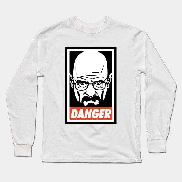 Walter White - I am danger Long Sleeve T-Shirt by Gabriel Pastor Store